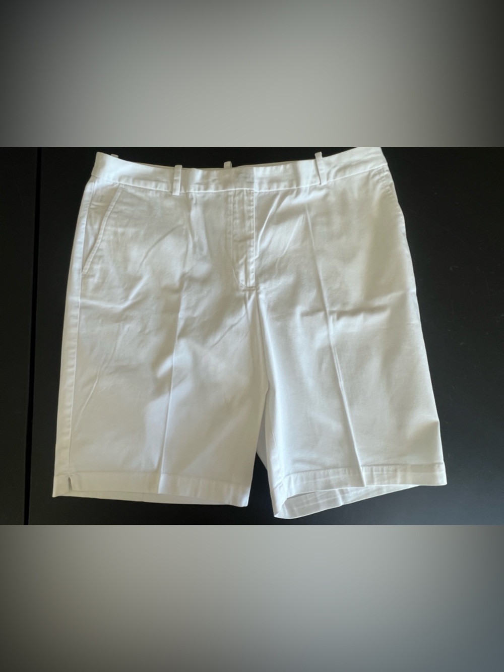 Talbots White Bermuda Shorts 9” Size 12P